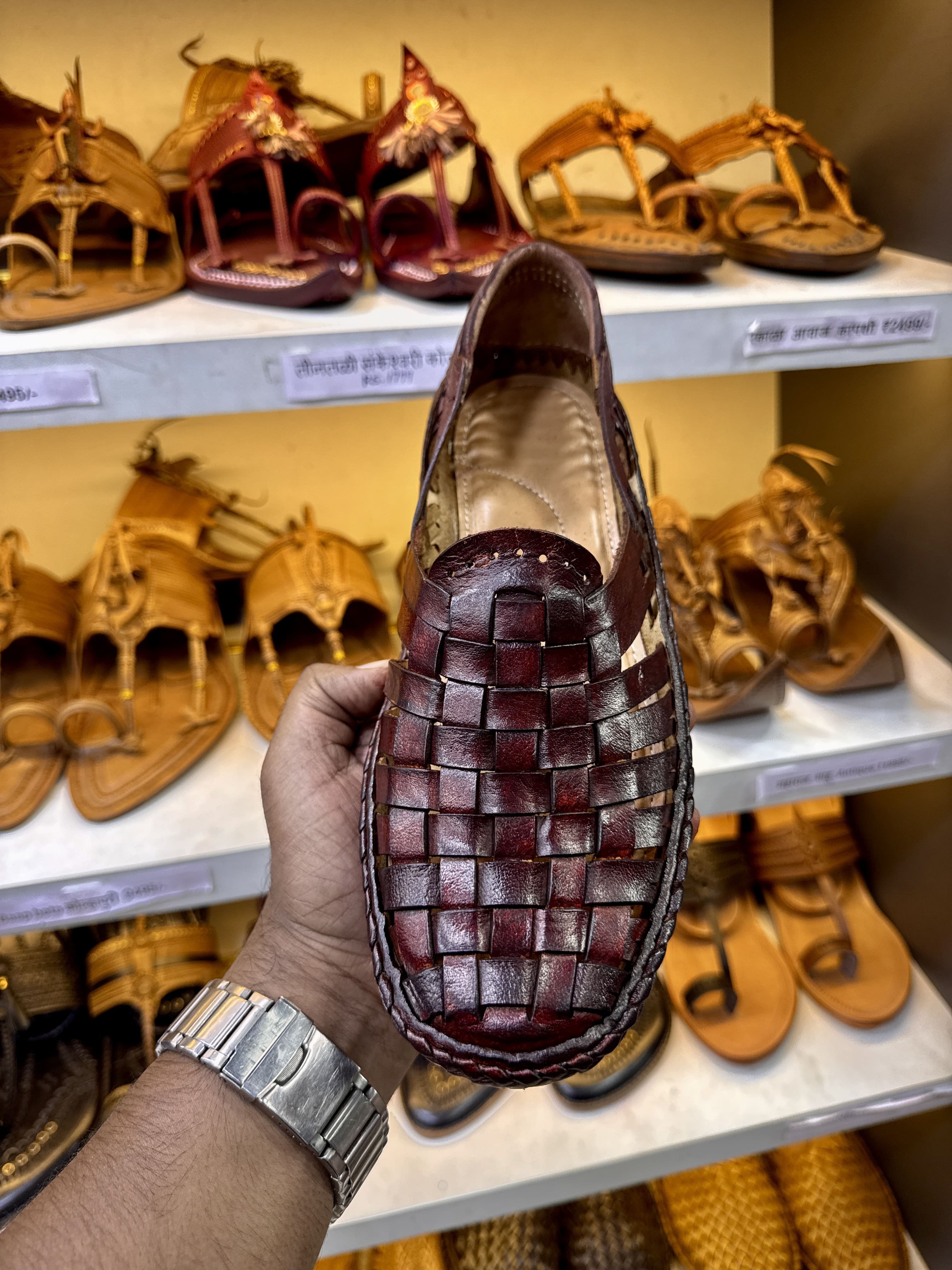 TPR BOLD STRAP CHATAI SHOES-  CUSION